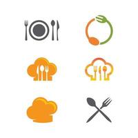 stock de icono de tapa de comida vector