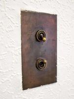 Ancient light switch photo