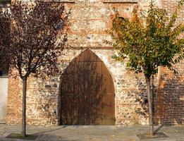 Ancient medieval door photo