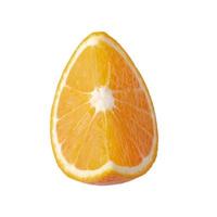 Fruta naranja fresca aislado sobre un fondo blanco. foto