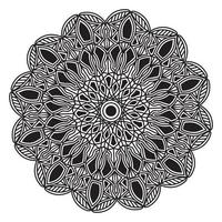 Ilustración de textura de mandala floral de fondo de patrón ornamental vector