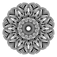 diseño de fondo aislado abstracto redondo elegante islámico de mandala vector