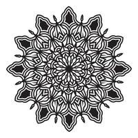 islamic elegant round abstract isolated background design of mandala vector