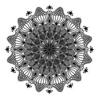 mandala elemento aislado de diseño de fondo de patrón ornamental vector