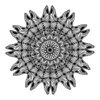 mandala elemento aislado de diseño de fondo de patrón ornamental vector