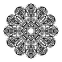 mandala elemento aislado de diseño de fondo de patrón ornamental vector