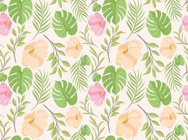 Beautifull Seamless Pattern Design Floral Template vector