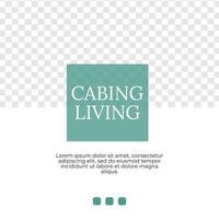 lodging traveling hotel feed design social media post template vector