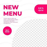 Grand opening cake store feed design social media post template vector