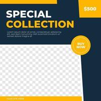 Gadget technology sale discount feed design social media post template vector