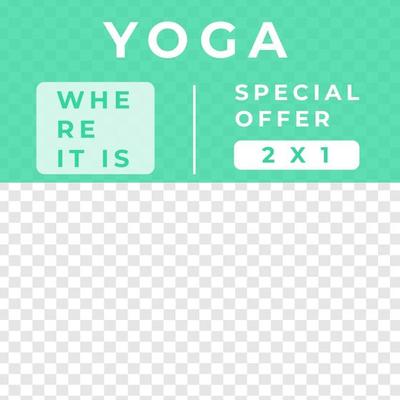 Yoga feed design social media post template