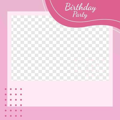 Birthday feed design social media post template