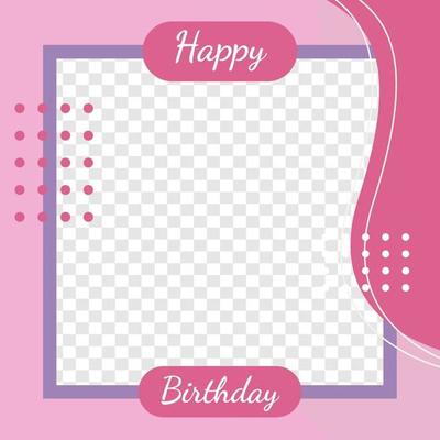 Birthday feed design social media post template