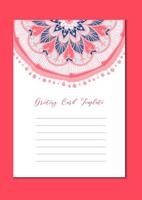 Mandala vintage template card vector