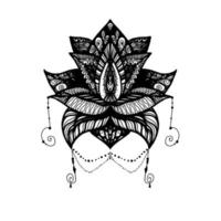 Flower Lotus Tattoo vector