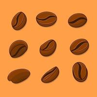 Coffee beans isolated vector illustration cafe, shop menu, icon, web