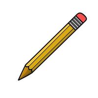 Pencil vector illustration isolated for back to school poster