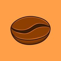 diseño aislado del vector de la ilustración de los granos de café para el menú de la comida, icono
