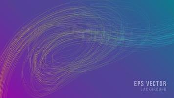 Wavy lines abstract background with gradient shiny effect line vector