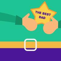 Vector Happy Fathers Day concept