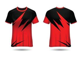 T-Shirt Sport Design. Racing jersey. uniform front and back view. vector