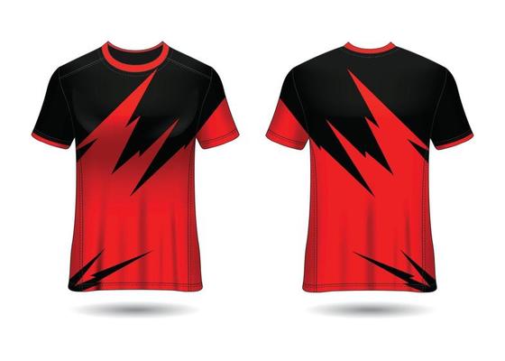 T-Shirt Sport Design. Racing jersey. uniform front and back view. 3597376  Vector Art at Vecteezy
