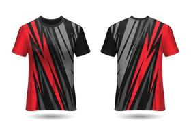 T-Shirt Sport Design. Racing jersey. uniform front and back view. vector