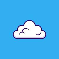 cloud and sun icon or logo vector