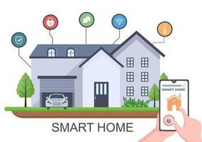 Smart Home Technology Vector