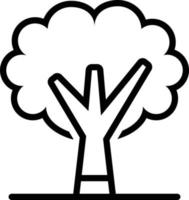 Line icon for tree vector