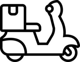 Line icon for delivery vector