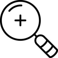 Line icon for find vector