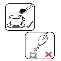 how to serving a coffee vector