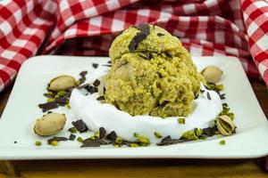 An Italian pistachio ice cream photo