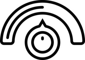 Line icon for volume vector