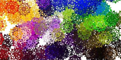 Light Multicolor vector texture with bright snowflakes.