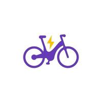 Electric bike icon vector