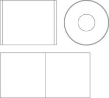 blank CD DVD cover template