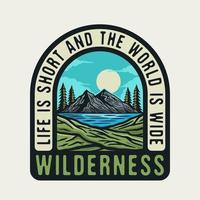 Outdoor Adventure Badge vector