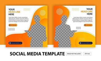 Digital marketing social media post vector