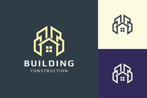 Hotel or resort logo in simple for real estate and mortgage business