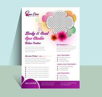 Spa Flyer Template design vector