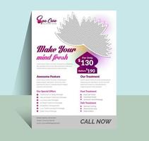 Spa Flyer Template design vector