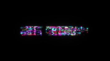 GET READY colorful glitch text flicker light animation