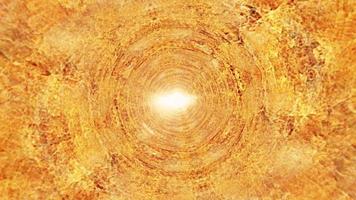 light Grunge Yellow Spiral of Fire Energy Time Warp Vortex Tunnel video