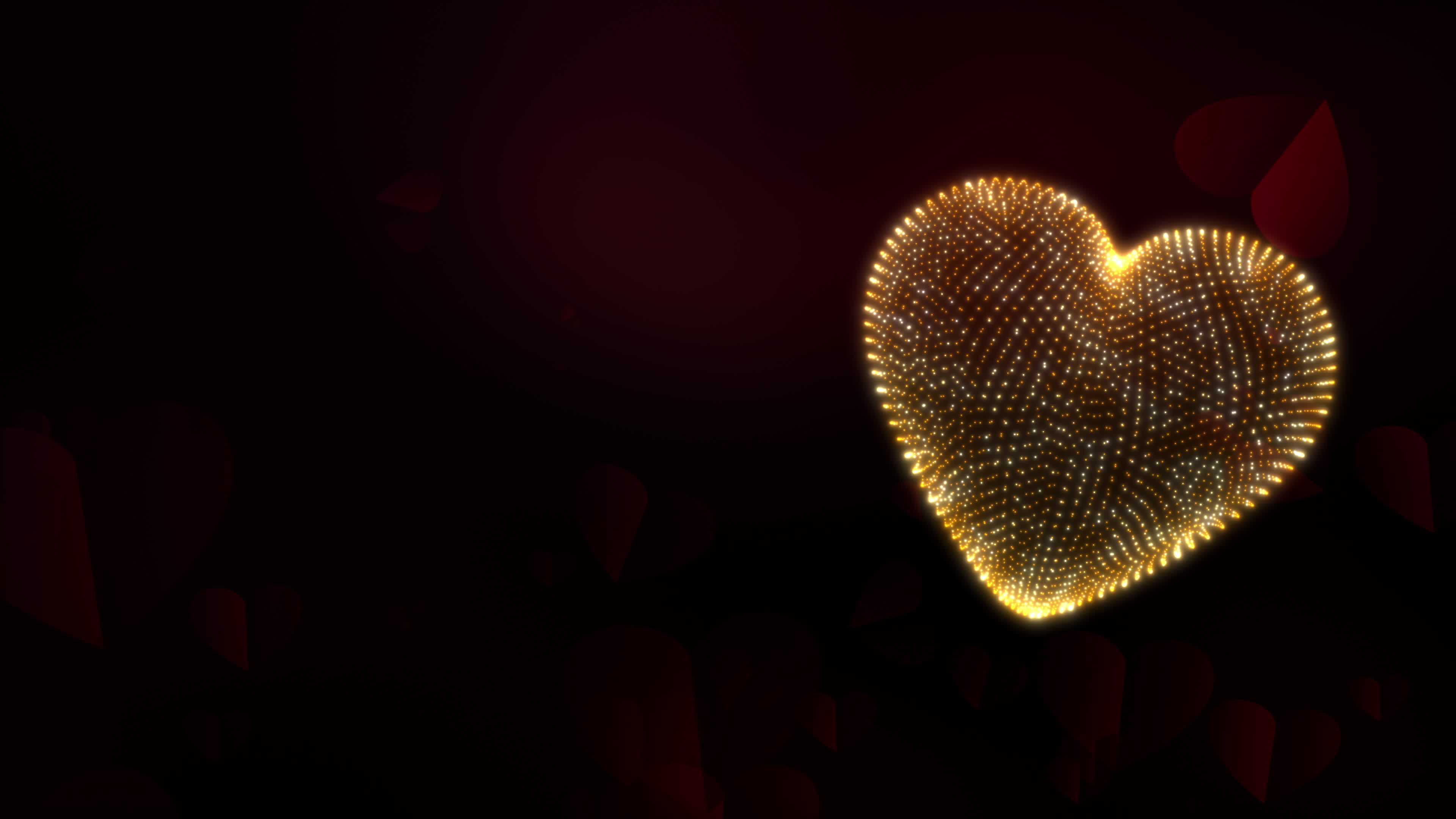 Golden Glitter Love Background, Red, Golden, Love Background Image