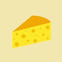 Piece of cheese. vector