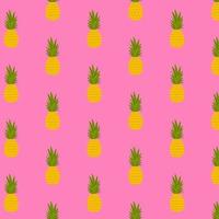 Pineapple seamless pattern. vector