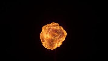 Feuerball in Zeitlupe auf Phantom Flex 4k mit 1000 fps geschossen video