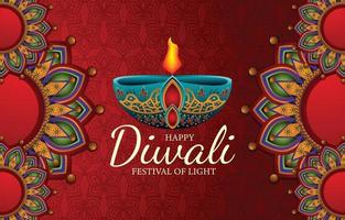 concepto de fondo feliz diwali vector